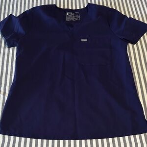 Figs purple V-Neck Scrub Top